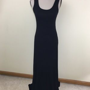 Stretch Rouched Bodycon Maxi Black Small